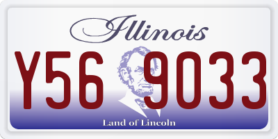 IL license plate Y569033