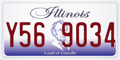 IL license plate Y569034