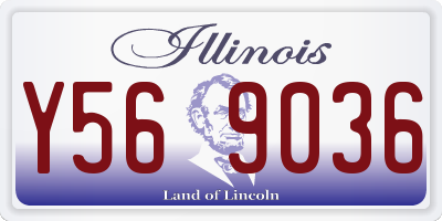 IL license plate Y569036