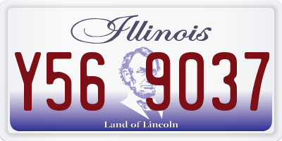 IL license plate Y569037