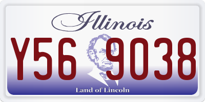 IL license plate Y569038