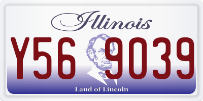 IL license plate Y569039
