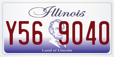 IL license plate Y569040
