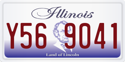 IL license plate Y569041