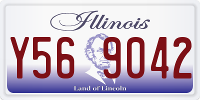 IL license plate Y569042