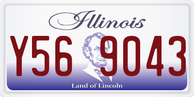 IL license plate Y569043