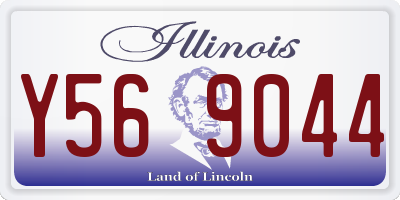 IL license plate Y569044