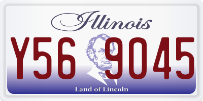IL license plate Y569045