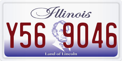 IL license plate Y569046