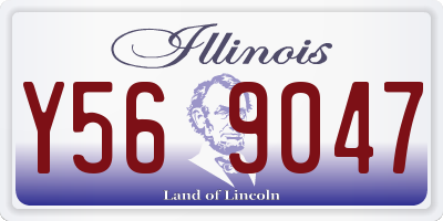 IL license plate Y569047