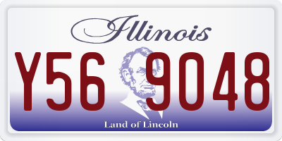 IL license plate Y569048