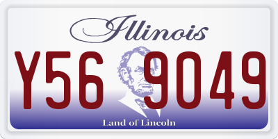 IL license plate Y569049