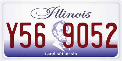 IL license plate Y569052