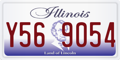 IL license plate Y569054