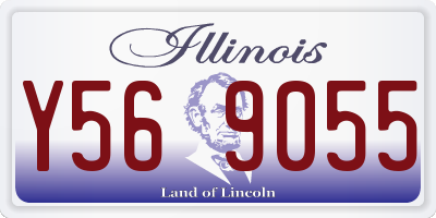 IL license plate Y569055