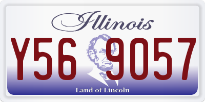 IL license plate Y569057
