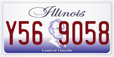 IL license plate Y569058