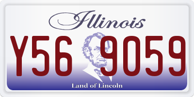 IL license plate Y569059