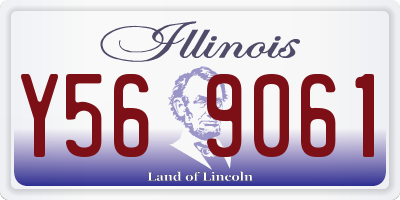 IL license plate Y569061