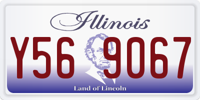 IL license plate Y569067