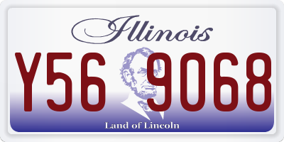 IL license plate Y569068