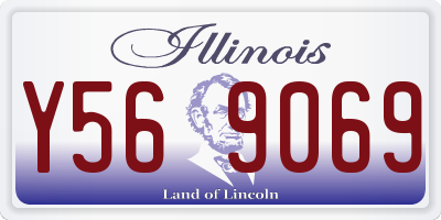 IL license plate Y569069