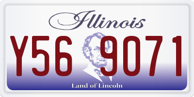 IL license plate Y569071