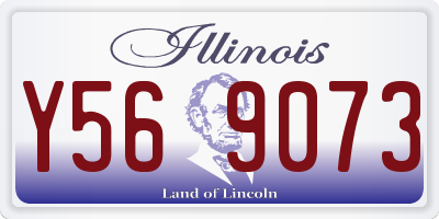 IL license plate Y569073