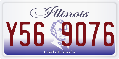 IL license plate Y569076