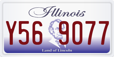 IL license plate Y569077