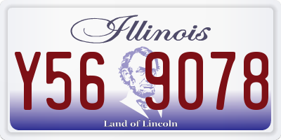 IL license plate Y569078