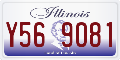 IL license plate Y569081
