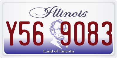 IL license plate Y569083