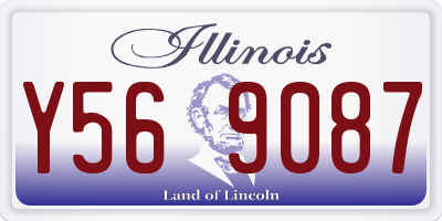 IL license plate Y569087