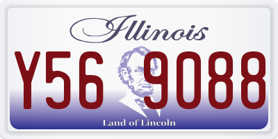 IL license plate Y569088