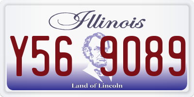 IL license plate Y569089