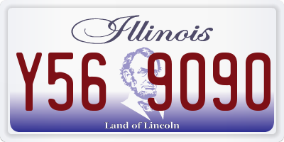 IL license plate Y569090