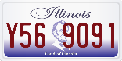 IL license plate Y569091