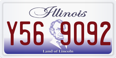 IL license plate Y569092