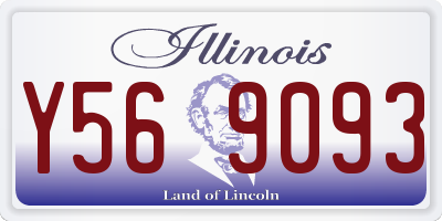 IL license plate Y569093