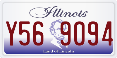 IL license plate Y569094
