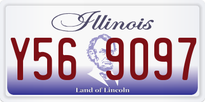 IL license plate Y569097