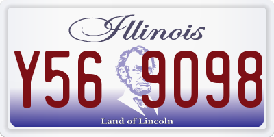 IL license plate Y569098