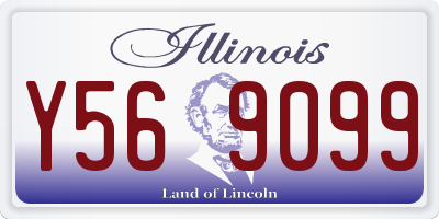 IL license plate Y569099
