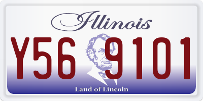 IL license plate Y569101
