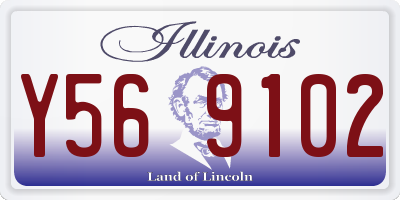 IL license plate Y569102