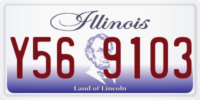 IL license plate Y569103