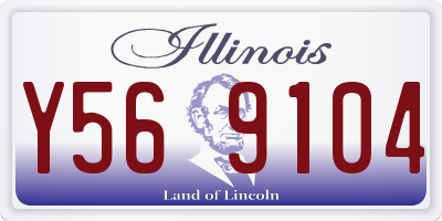 IL license plate Y569104