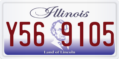 IL license plate Y569105