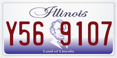 IL license plate Y569107
